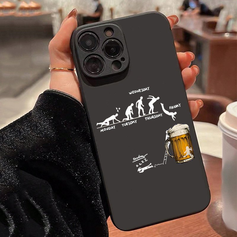 Samsung Galaxy A55 - Creatieve Bier Thema Telefoon Case voor