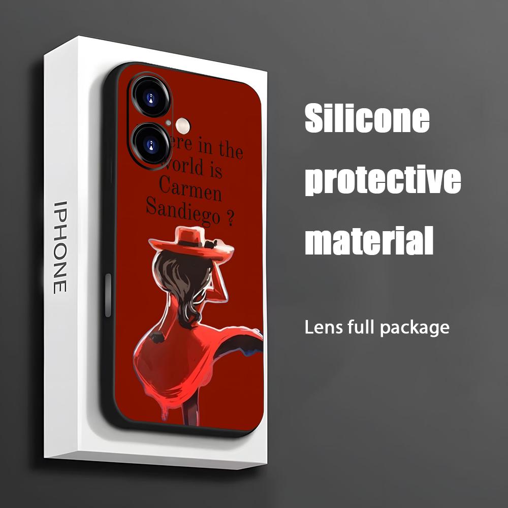 Apple Iphone 16 - Hot Carmen Sandiego Cartoon Telefoon Case