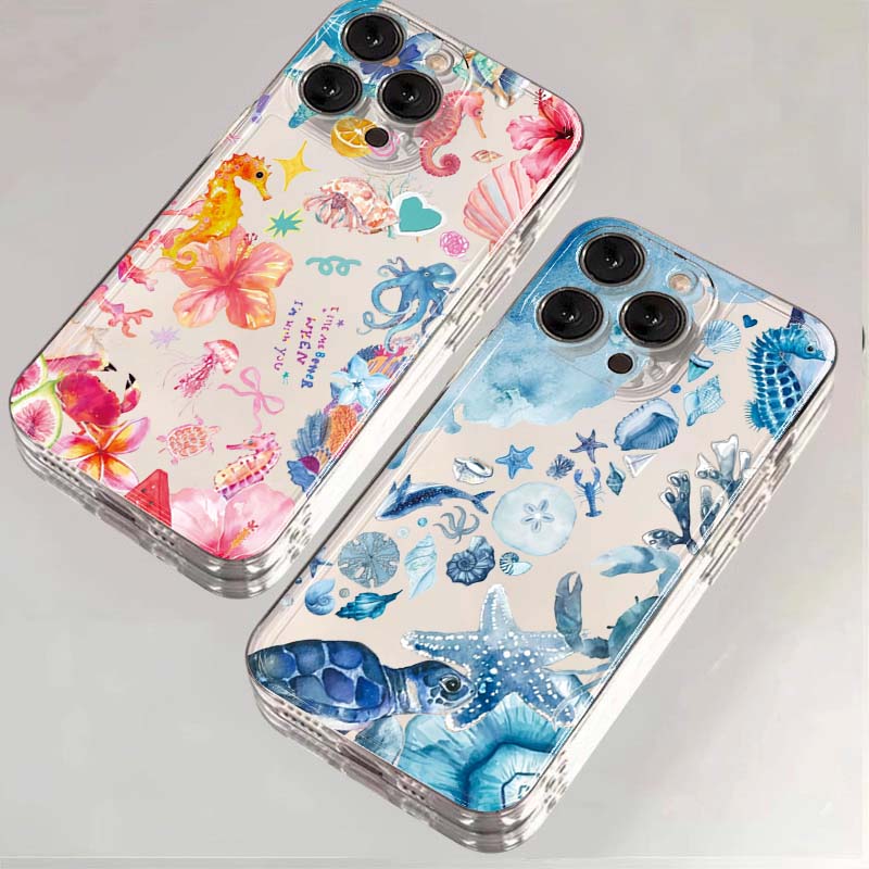 Samsung Galaxy A55 - Zomer Cartoon Schildpad Patroon Telefoon Case