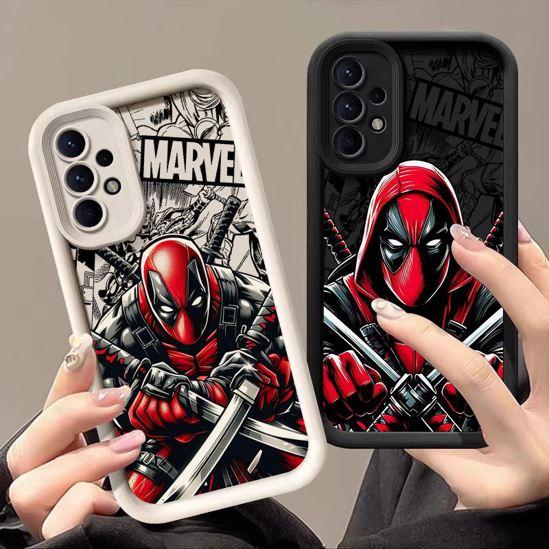 Samsung Galaxy A55 - Zwaardvechter Deadpool Marvel hoesje voor Samsung