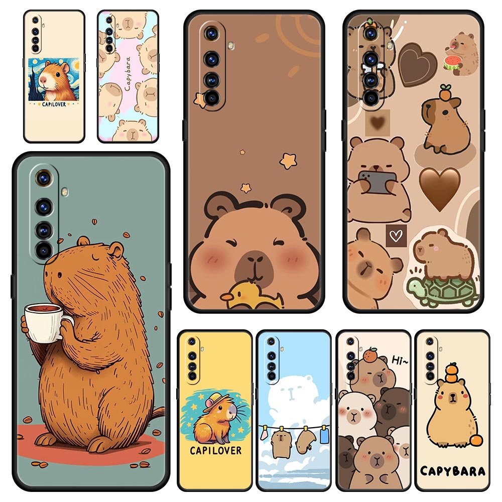 Realme Gt 6 - Anime Capybara Bruinvis Telefoon Case Voor