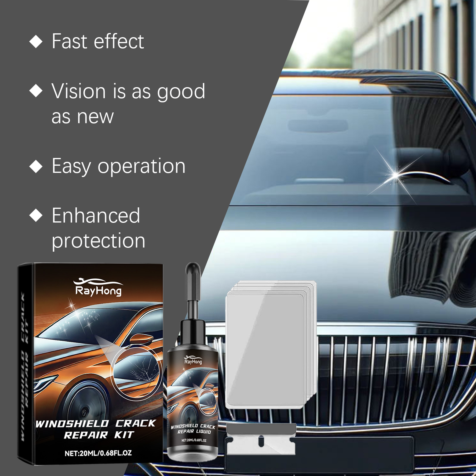Auto Ruitreparatie Hars Kit UV - Liquid Uv Glue Kit recensie en prijs