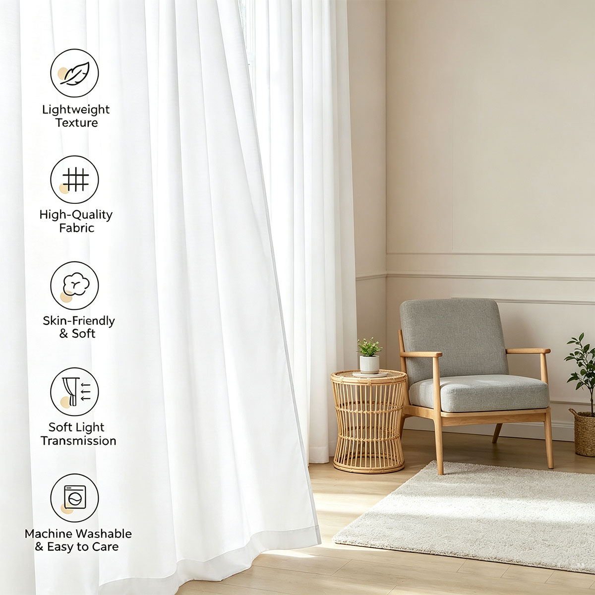 2-pack effen witte gordijnen m - Privacy Filter 2Pack recensie en prijs