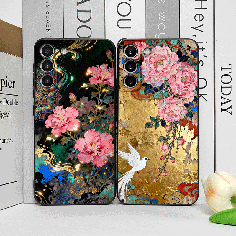 Retro Bloem Hibiscus Gouden In - Oppo Reno 12 recensie en prijs