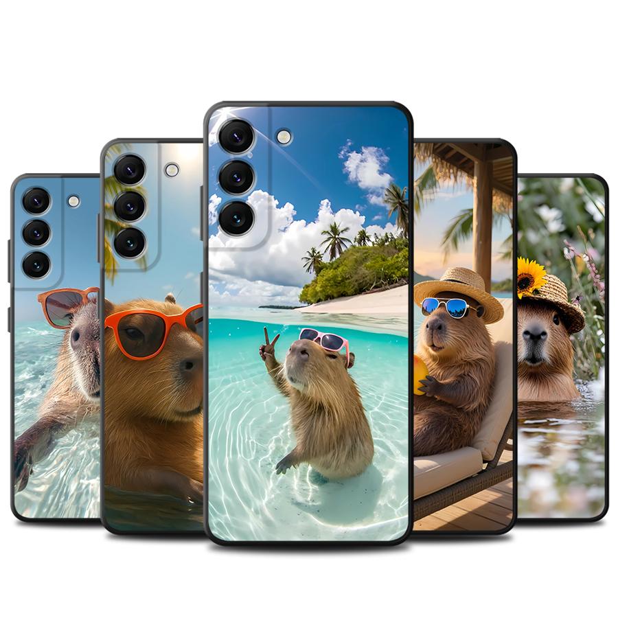 Vakantie Capibara hoesje voor  - Samsung Galaxy A55 recensie en prijs