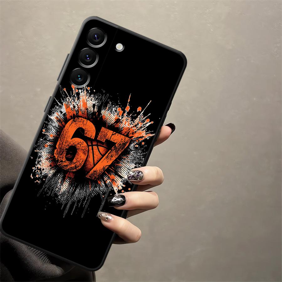 Graffiti Basketbal 67 hoesje v - Samsung Galaxy A55 recensie en prijs